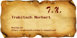 Trebitsch Norbert névjegykártya